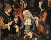 Lucas van Leyden FortuneTeller with a Fool china oil painting artist